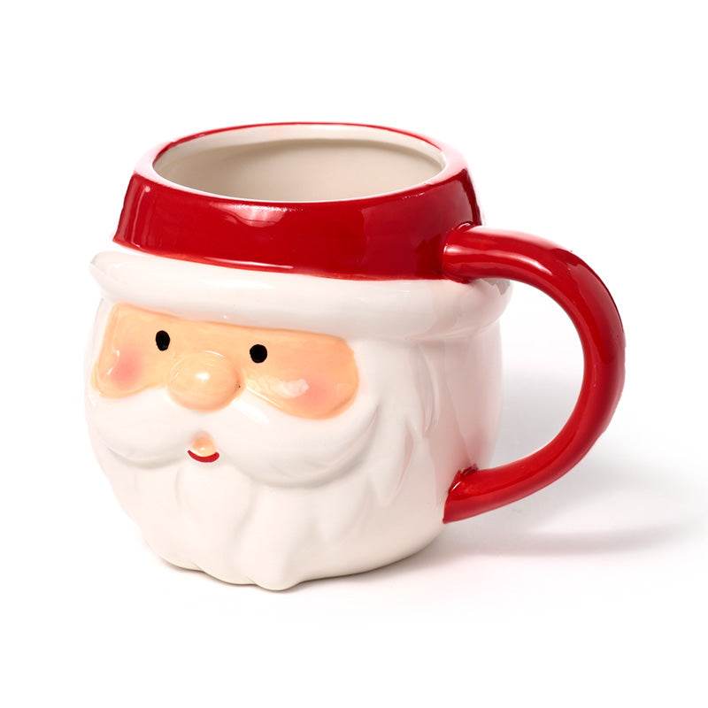 Christmas Santa Head Ceramic Shaped Mug - Gift Arch
