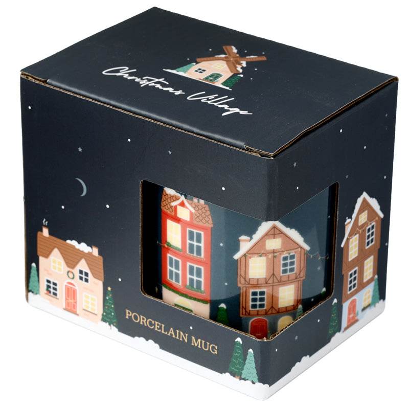 Christmas Village Porcelain Mug - Gift Arch