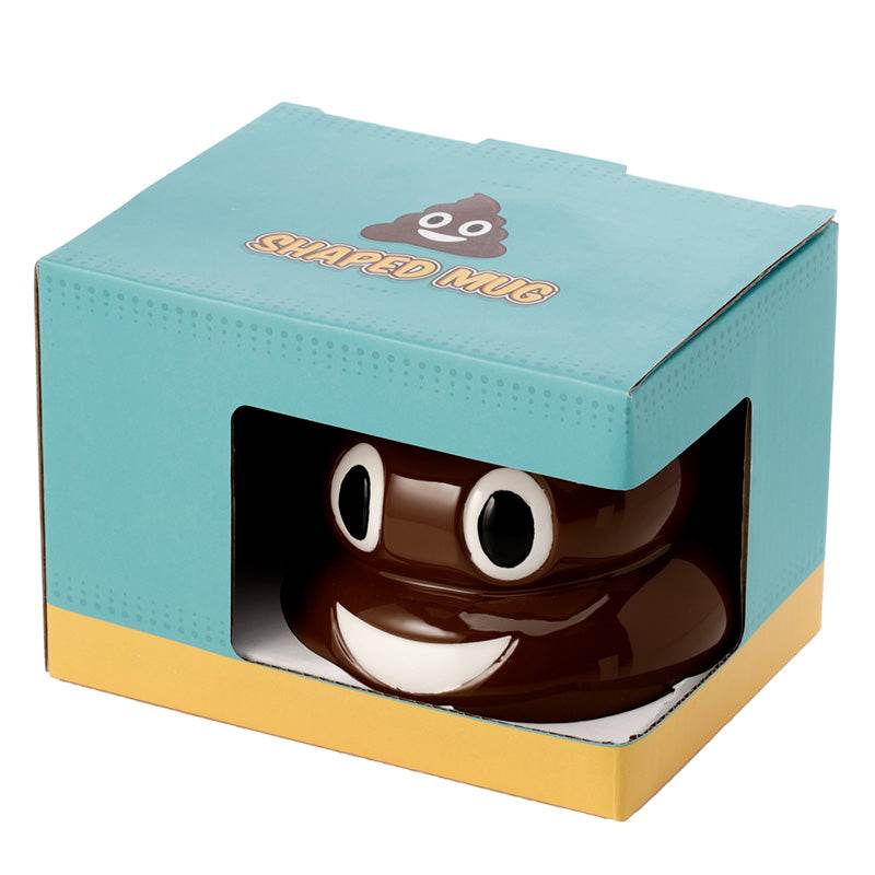 Emotive Poop Ceramic Shaped Mug with Lid - Gift Arch