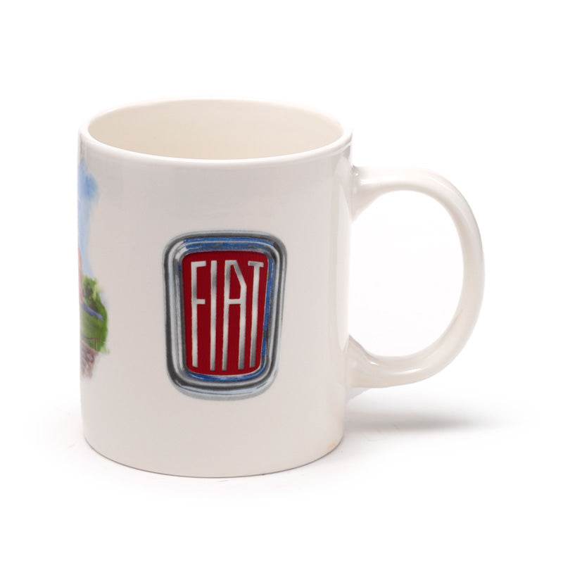 Fiat 500 Rome Porcelain Mug - Gift Arch