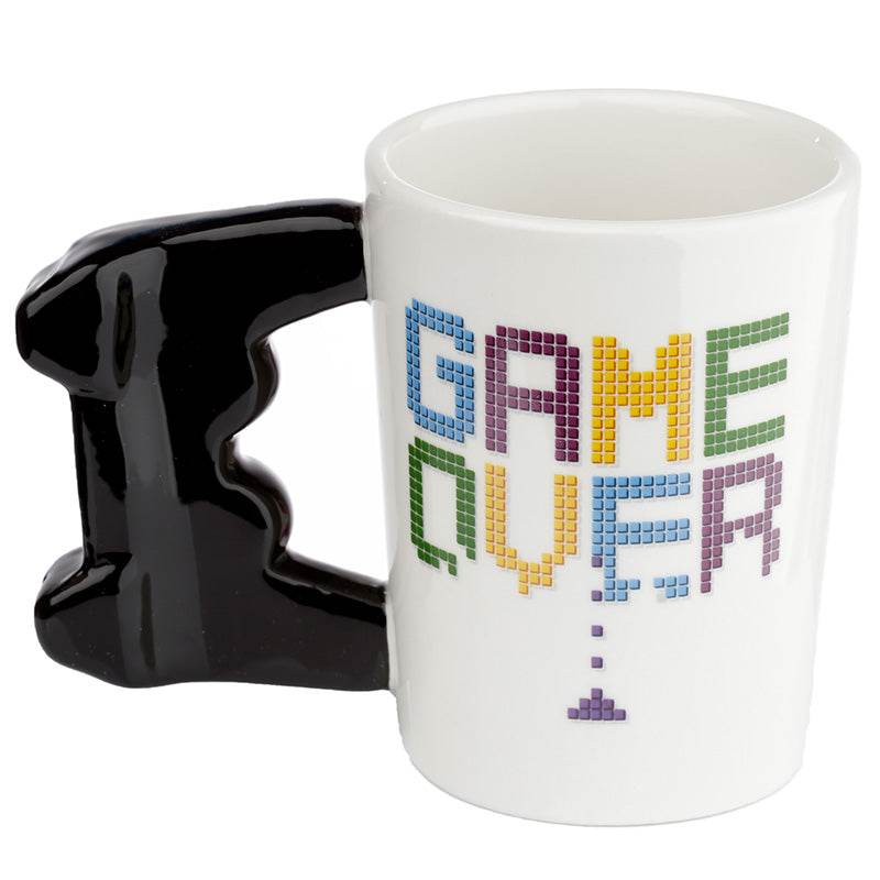 GAME OVER Game Controller Ceramic Shaped Handle Mug - Gift Arch
