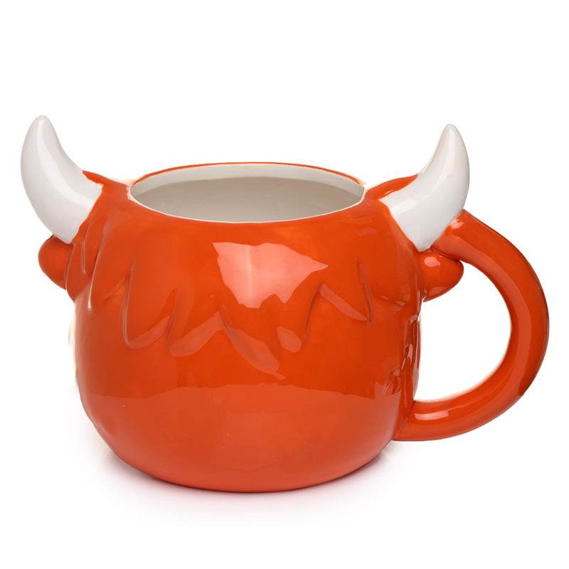 Highland Coo Cow Head Ceramic Shaped Mug - Gift Arch