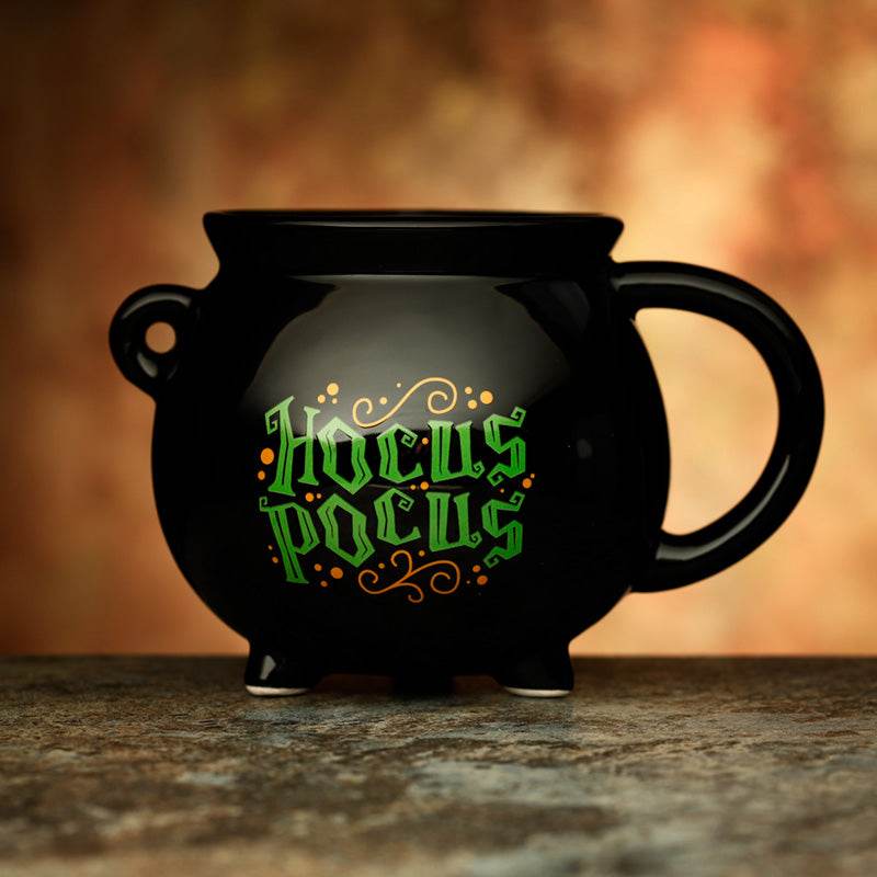 Hocus Pocus Black Cauldron Ceramic Shaped Mug - Gift Arch