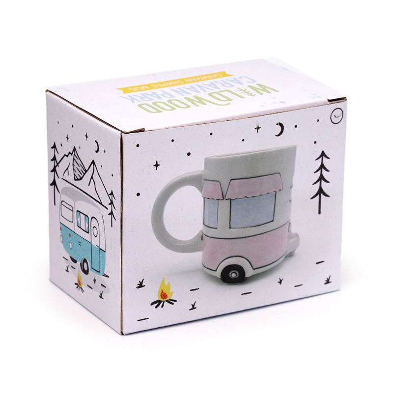 Home Is Where You Park It Caravan Ceramic Shaped Mug - Gift Arch