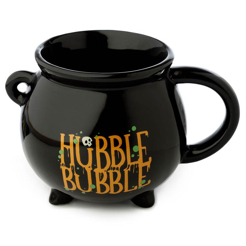 Hubble Bubble Black Cauldron Ceramic Shaped Mug - Gift Arch