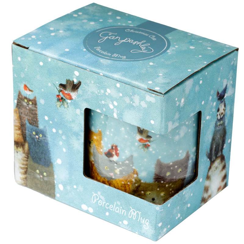 Jan Pashley Christmas Cats Porcelain Mug - Gift Arch