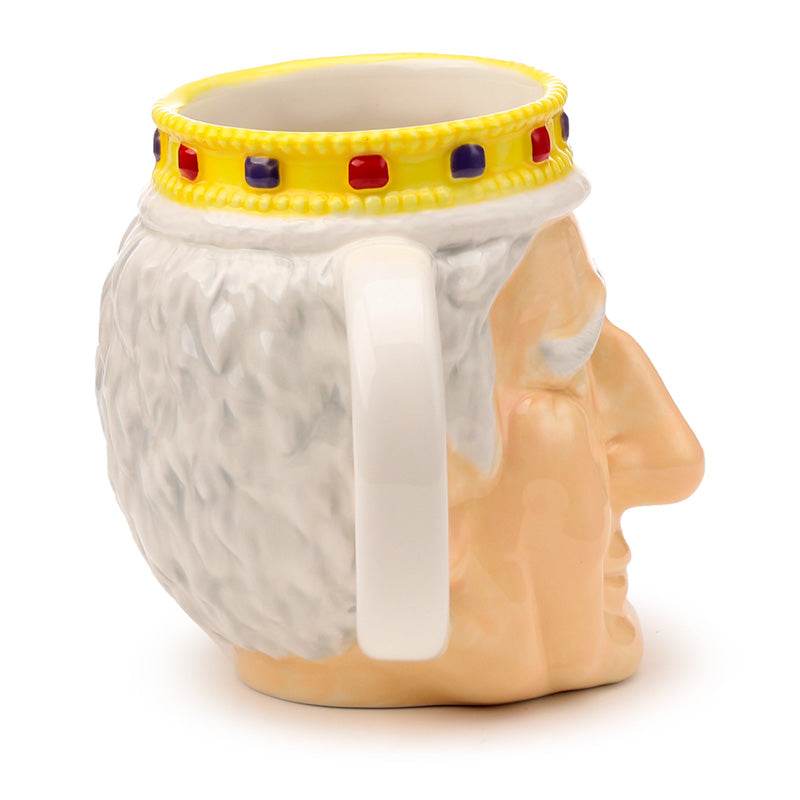 King Charles III Ceramic Head Shaped Mug - Gift Arch