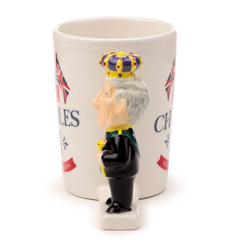 King Charles III Ceramic Shaped Handle Mug - Gift Arch