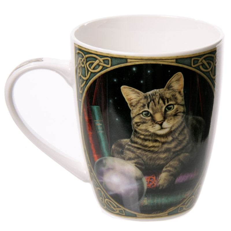 Lisa Parker Fortune Teller Cat Porcelain Mug - Gift Arch