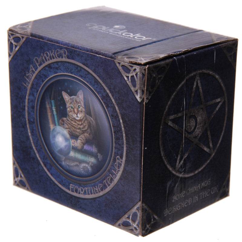 Lisa Parker Fortune Teller Cat Porcelain Mug - Gift Arch