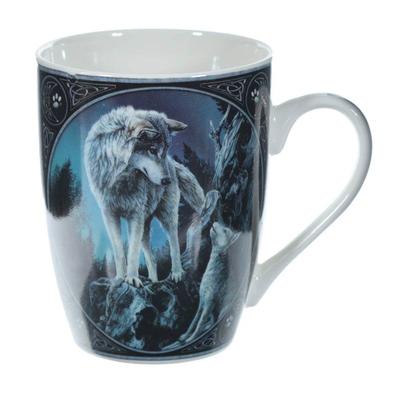 Lisa Parker Guidance Wolf Design Porcelain Mug - Gift Arch