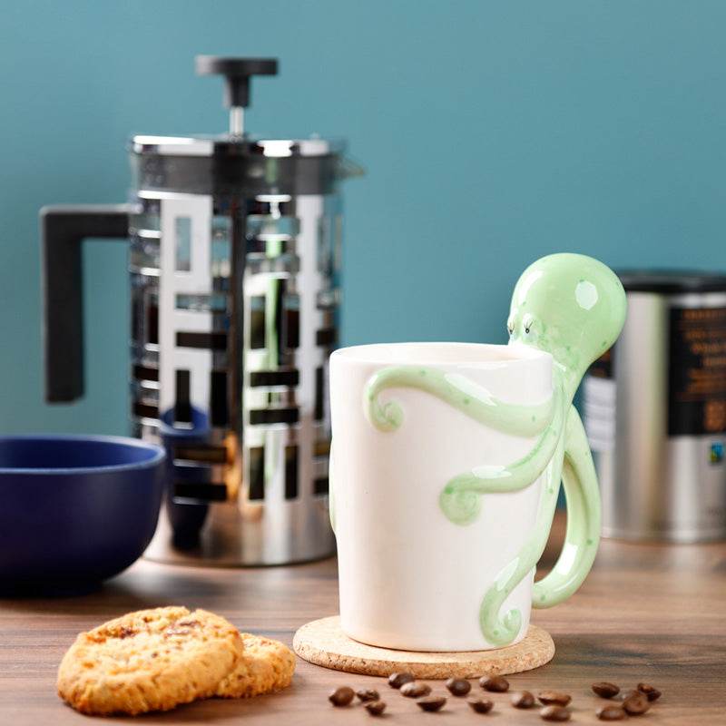 Lisa Parker Octopus Ceramic Shaped Handle Mug - Gift Arch