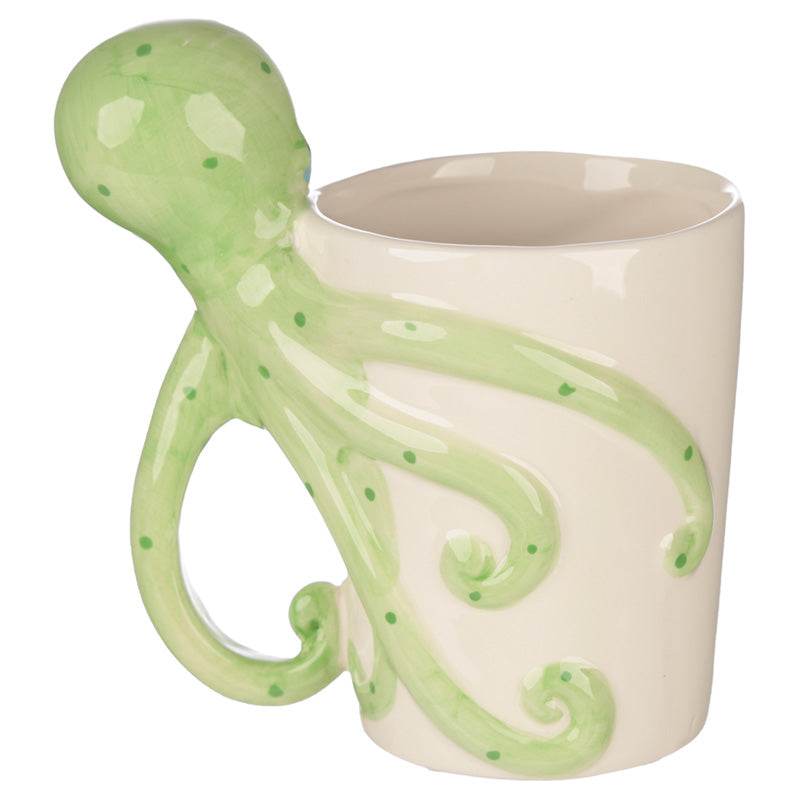 Lisa Parker Octopus Ceramic Shaped Handle Mug - Gift Arch