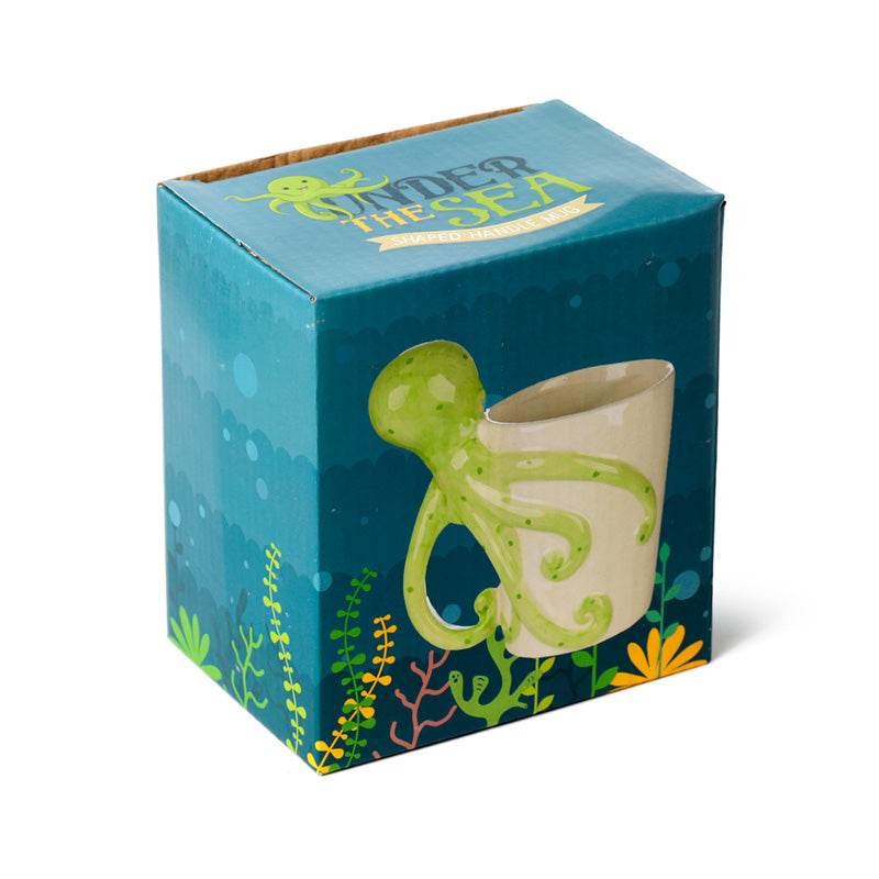 Lisa Parker Octopus Ceramic Shaped Handle Mug - Gift Arch