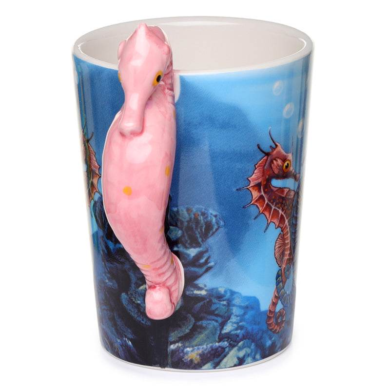 Lisa Parker Seahorse Ceramic Shaped Handle Mug - Gift Arch