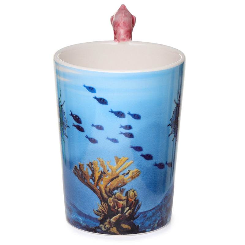 Lisa Parker Seahorse Ceramic Shaped Handle Mug - Gift Arch