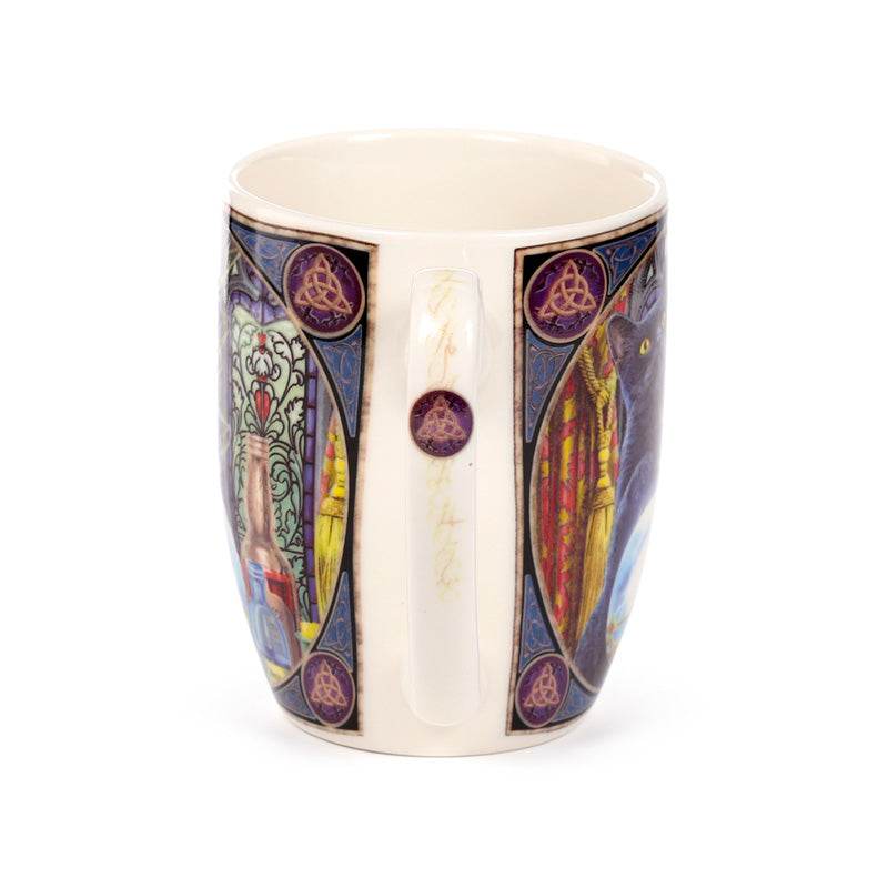 Lisa Parker The Witch's Apprentice Cat Porcelain Mug - Gift Arch