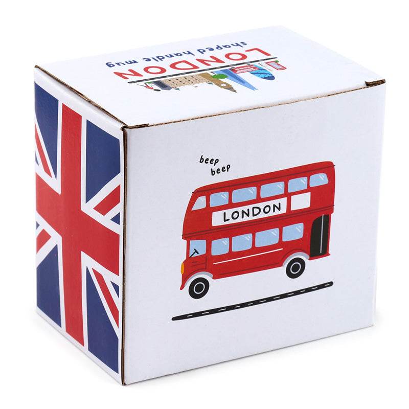 London Icons Red Routemaster Bus Ceramic Shaped Handle Mug - Gift Arch