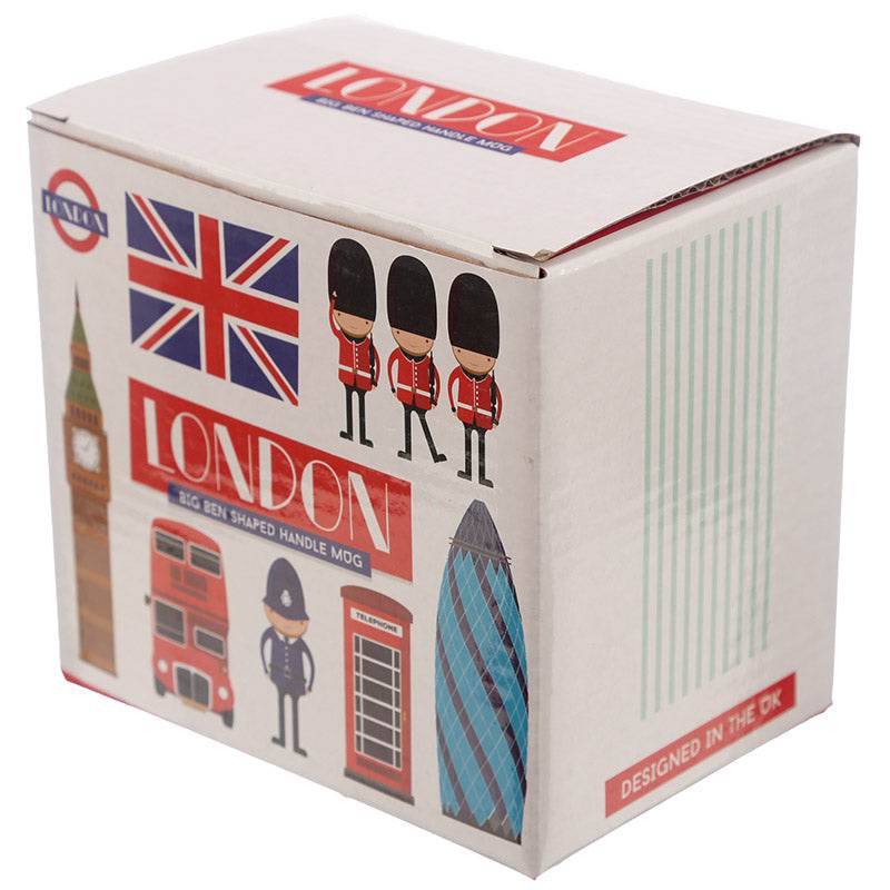 London Souvenir Big Ben Ceramic Shaped Handle Mug - Gift Arch