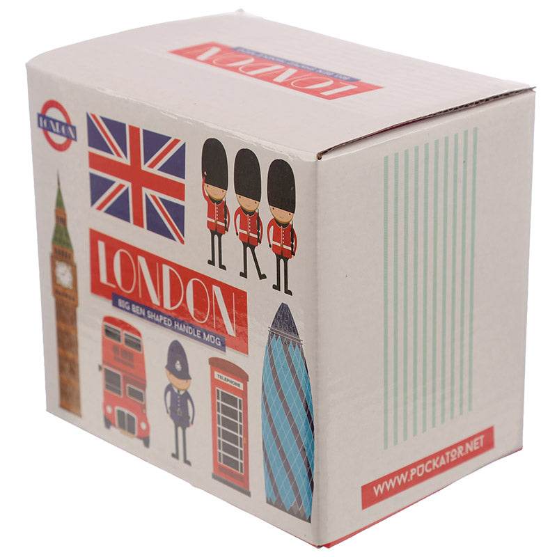London Souvenir Big Ben Ceramic Shaped Handle Mug - Gift Arch