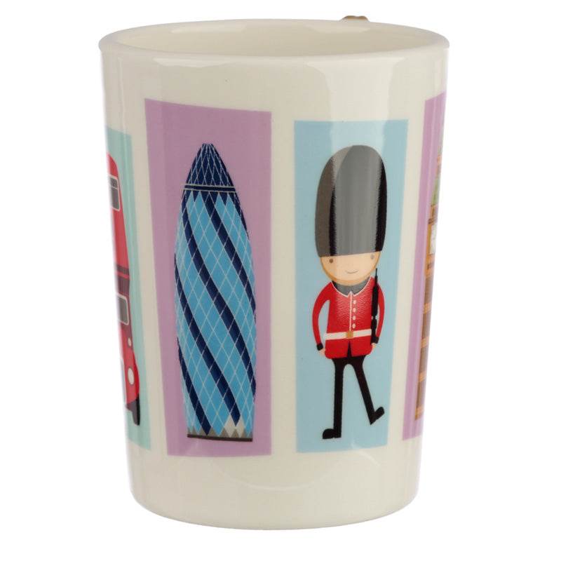 London Souvenir Queen Ceramic Shaped Handle Mug - Gift Arch