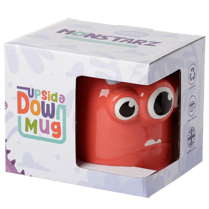 Monstarz Monster Red Upside Down Ceramic Shaped Mug - Gift Arch