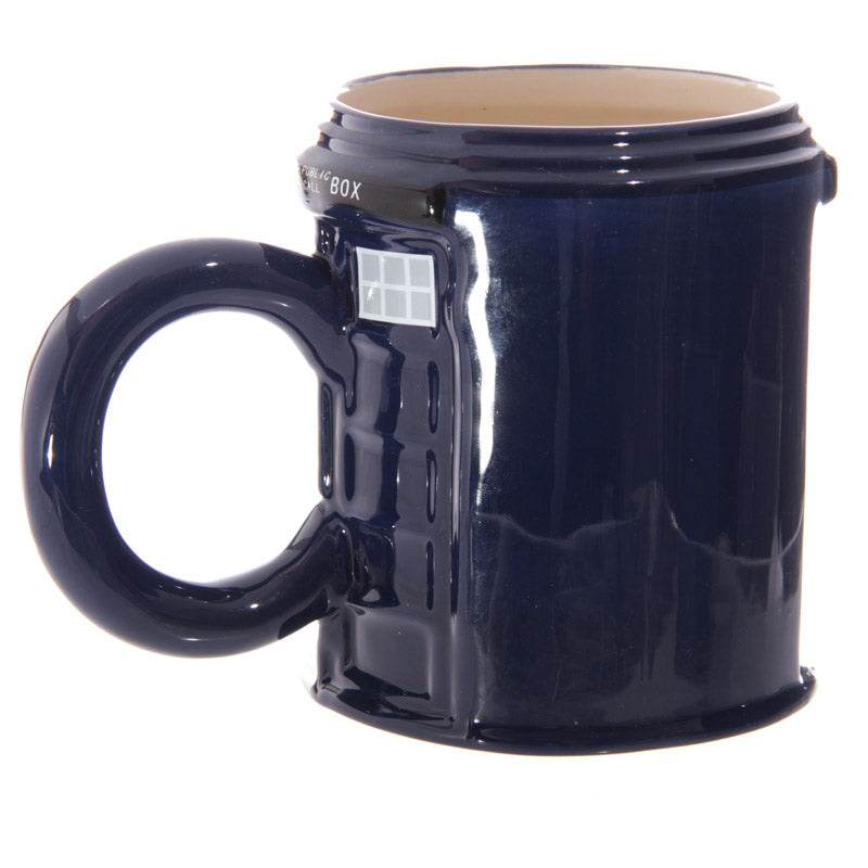 Round Police Box Ceramic Shaped Mug - Gift Arch