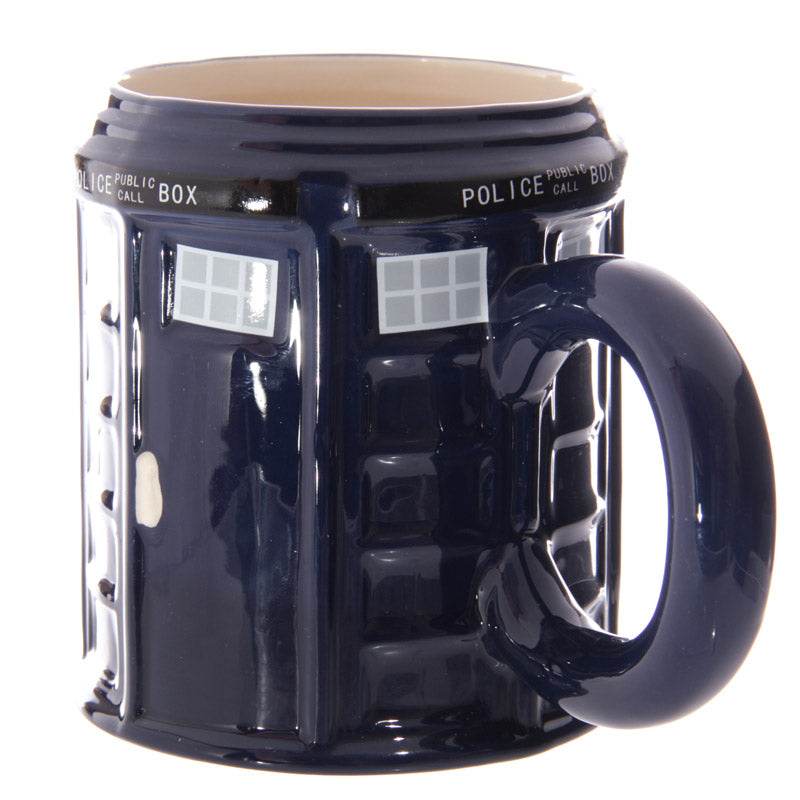 Round Police Box Ceramic Shaped Mug - Gift Arch