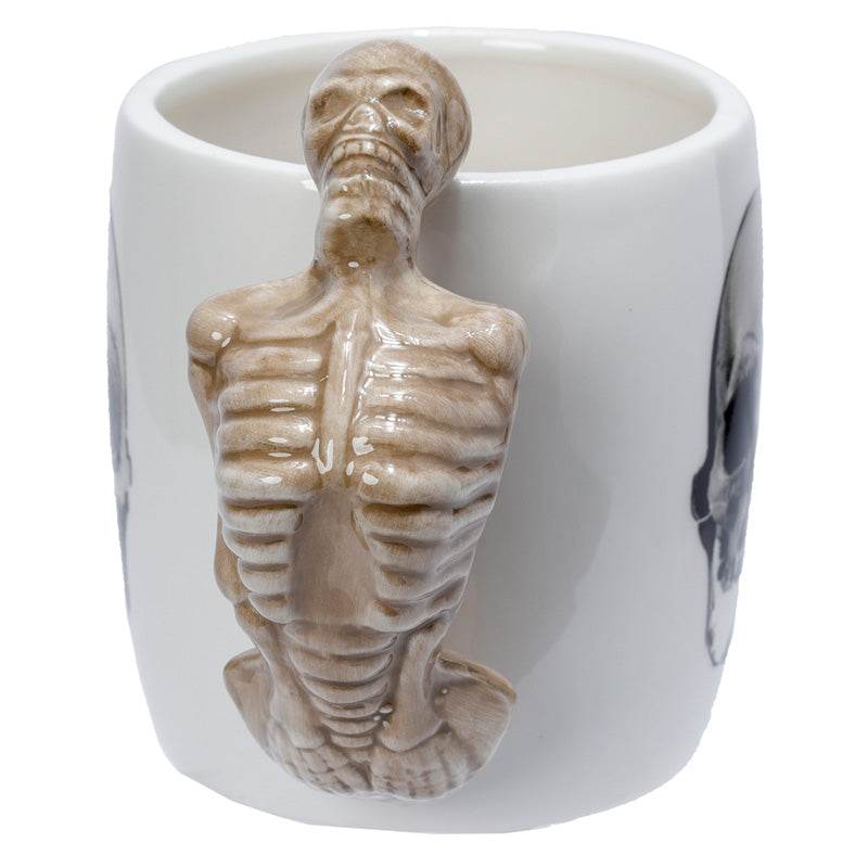 Skeleton Ceramic Shaped Handle Mug - Gift Arch