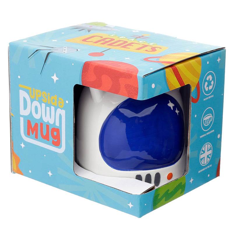 Space Cadet Astronaut Spaceman Helmet Upside Down Ceramic Shaped Mug - Gift Arch