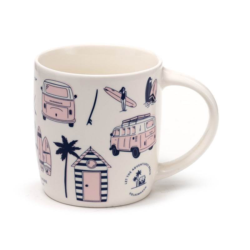 Volkswagen VW T1 Camper Bus Explore More Infuser Mug Set with Lid - Gift Arch
