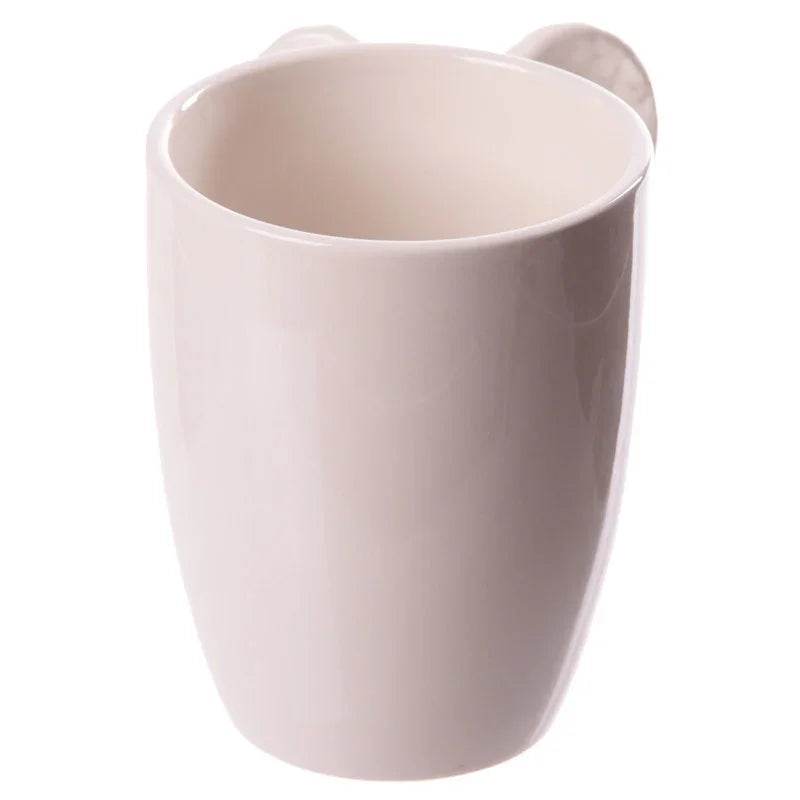 White Angel Wings Ceramic Shaped Handle Mug - Gift Arch