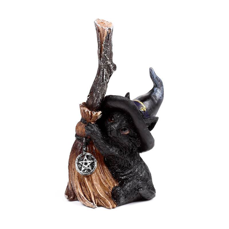 Witches Black Cat with Broomstick - Gift Arch