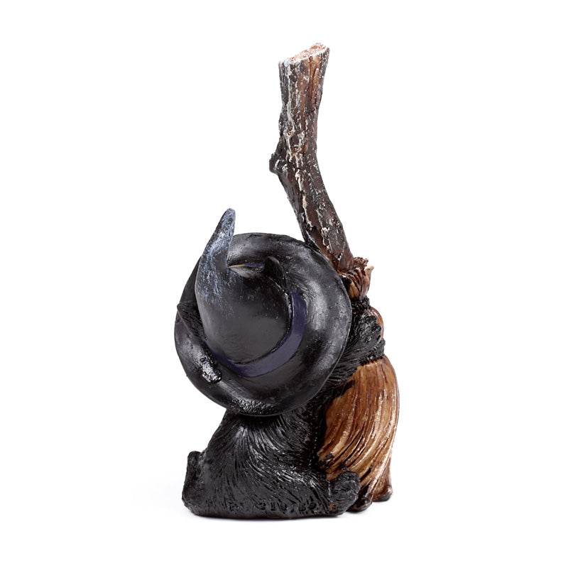 Witches Black Cat with Broomstick - Gift Arch