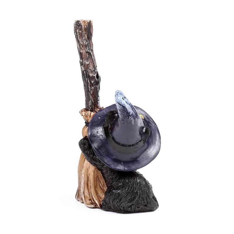 Witches Black Cat with Broomstick - Gift Arch