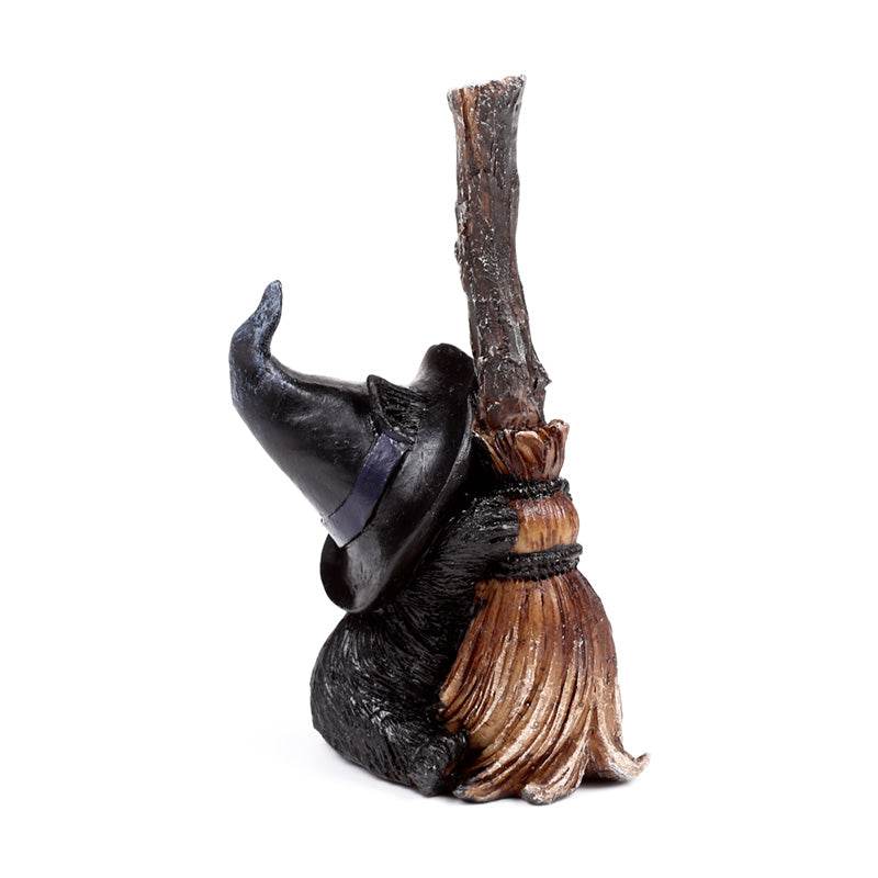 Witches Black Cat with Broomstick - Gift Arch