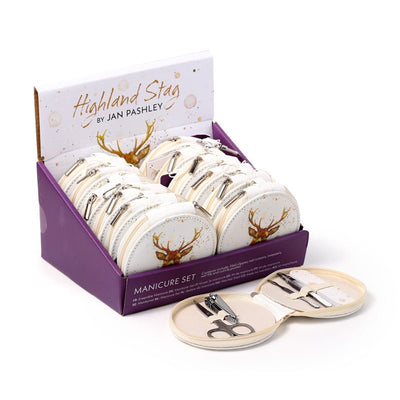 Jan Pashley Stag 5 Piece Round Manicure Set - Gift Arch