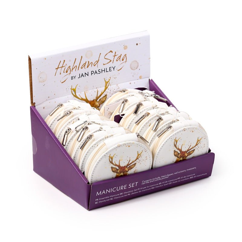 Jan Pashley Stag 5 Piece Round Manicure Set - Gift Arch