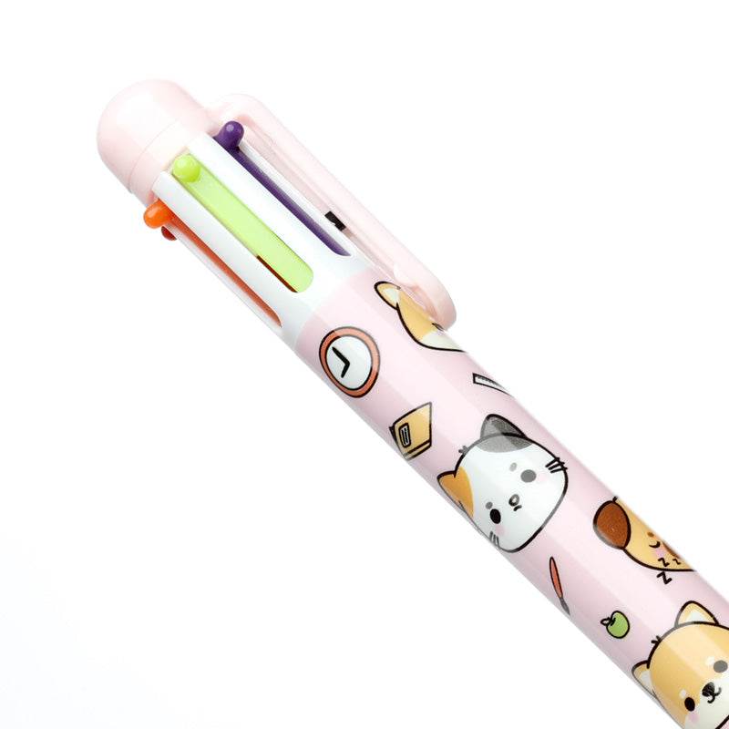 Adoramals Pets Multi Colour Pen (6 Colours) - Gift Arch