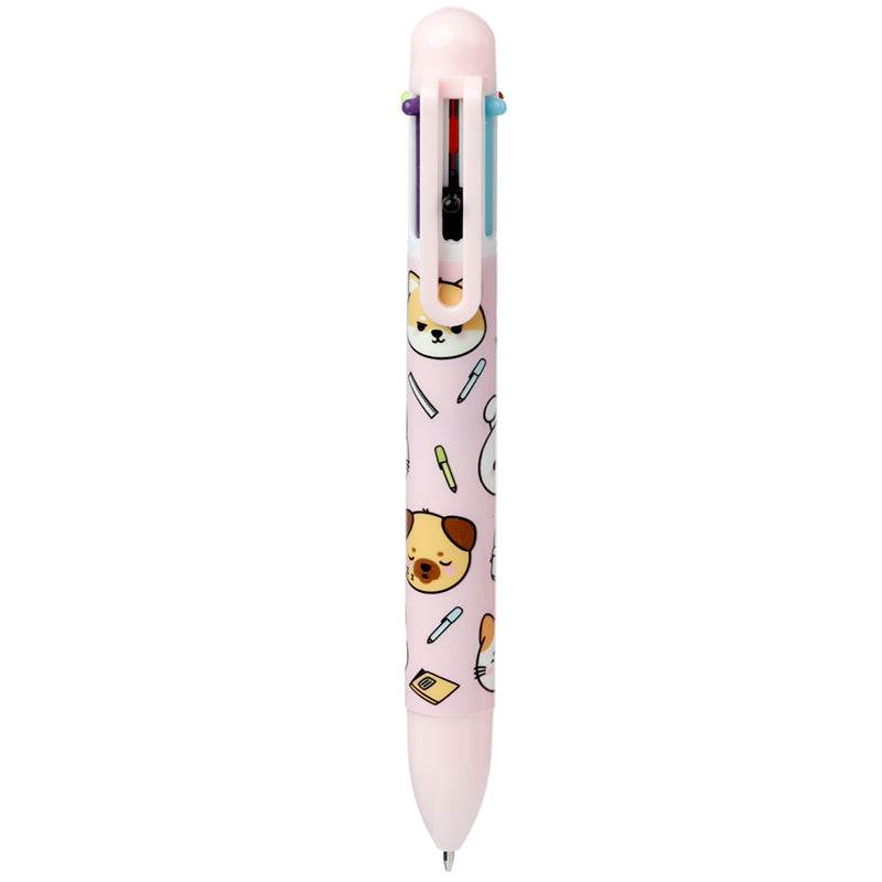 Adoramals Pets Multi Colour Pen (6 Colours) - Gift Arch