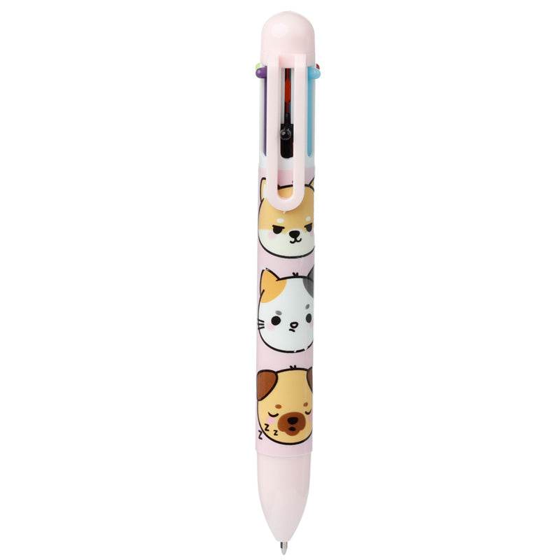 Adoramals Pets Multi Colour Pen (6 Colours) - Gift Arch