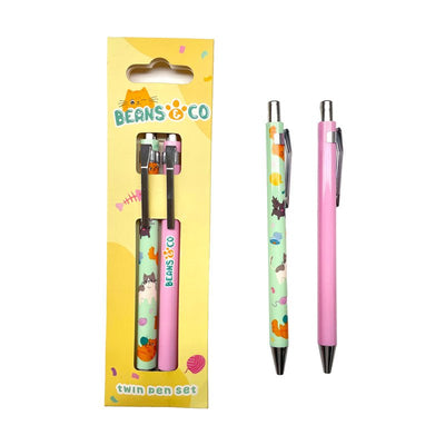 Beans & Co Cats Twin Pen Set - Gift Arch