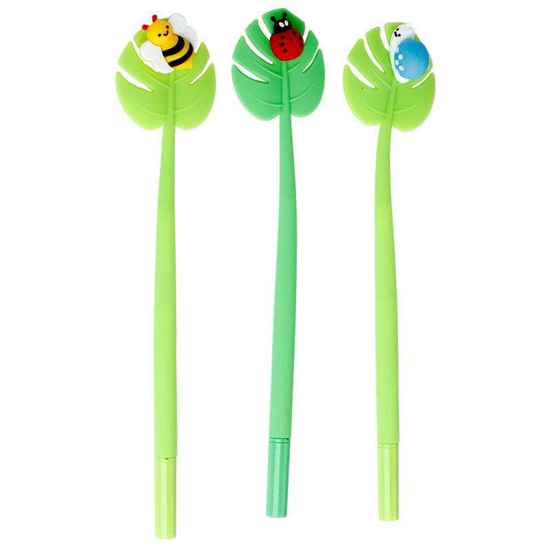 Botanical Gardens Bumble Bee, Ladybird & Snail Leaf Fine Tip Pen - Gift Arch