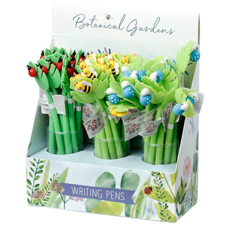 Botanical Gardens Bumble Bee, Ladybird & Snail Leaf Fine Tip Pen - Gift Arch
