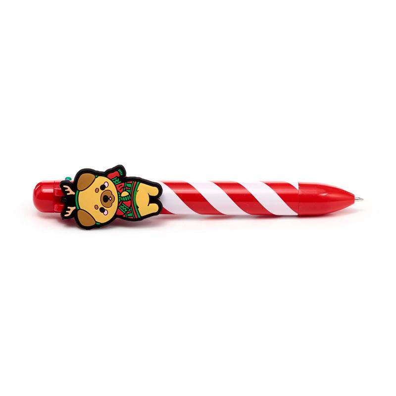 Christmas Adoramals Multi Colour Pen with Charm (6 Colours) - Gift Arch