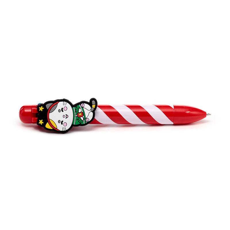 Christmas Adoramals Multi Colour Pen with Charm (6 Colours) - Gift Arch