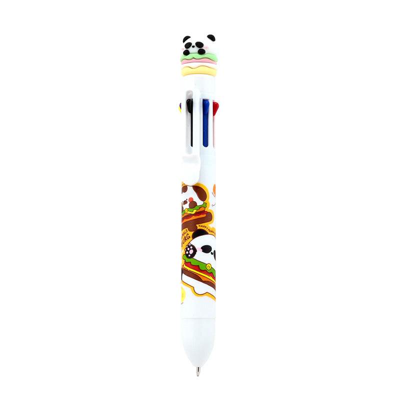 Cute Hamburger Multi Colour Pen with Topper (8 Colours) - Gift Arch