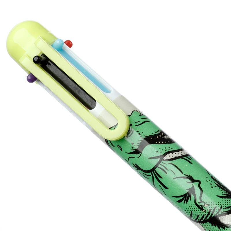 Dinosauria Multi Colour Pen (6 Colours) - Gift Arch