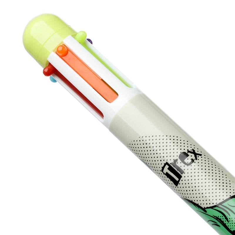 Dinosauria Multi Colour Pen (6 Colours) - Gift Arch