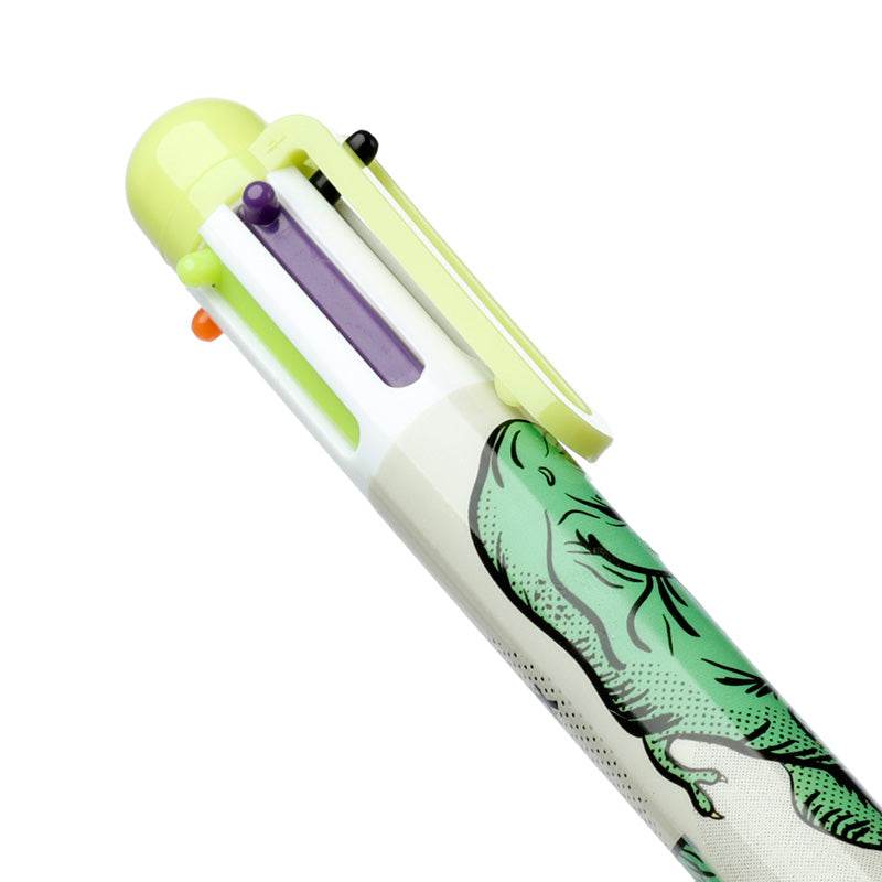 Dinosauria Multi Colour Pen (6 Colours) - Gift Arch